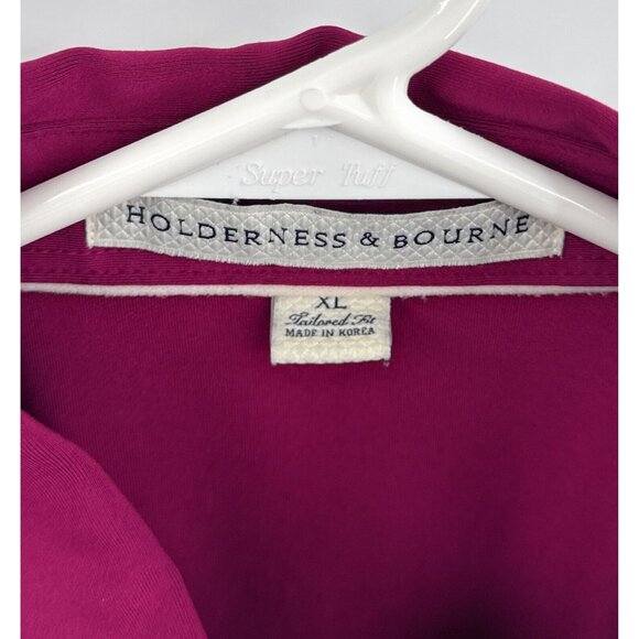 Holderness Bourne Stonebridge Club Purple Polo Shirt Mens Sz XL - Picture 3 of 6